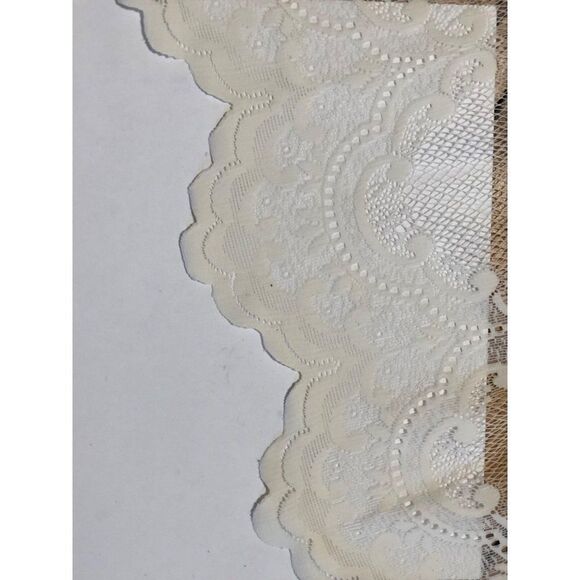 Vintage Heritage Lace Tier and Swag Window Set Embroidered Country Style - Picture 6 of 8